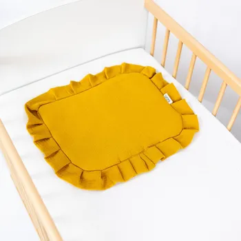 Kojenecká souprava Tulimese Mušelínová souprava s volánem hořčicová VARIANTA PROVEDENÍ: SAMOSTATNÝ POLŠTÁŘEK