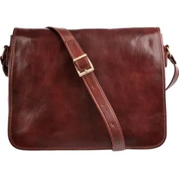 Kožená taška přes rameno 2009 hnědá, IL GIGLIO