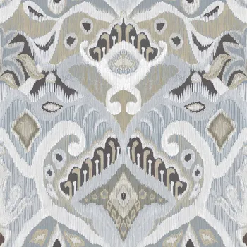 Tapeta Cristiana Masi by Parato Modrá vliesová tapeta na zeď s ornamenty, etno vzor, 26426, Thai, Cristiana Masi by Parato, velikost 10,05 x 0,53 m