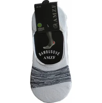 Pánské ponožky AMZF Pánské ťapky bambusové JA1109 Barva: Bílá, Velikost: 44-47