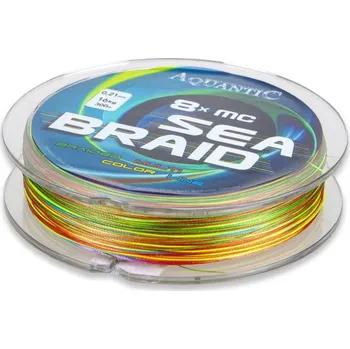 Aquantic šňůra osmipramenná MC Sea-Braid 0,13 mm 300 m multicolor