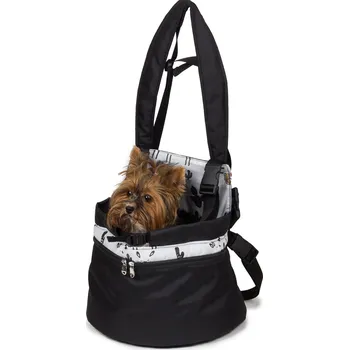 Psí batoh Iridog Batoh na psa 2v1 ZIPPY no.2 černý & lamy v26 x d32 x š20 cm