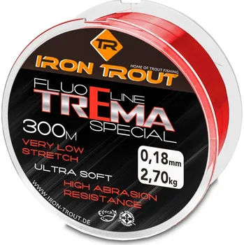 Iron Trout vlasec Fluo line Trema special 300 m 0,20 mm, fluo červená