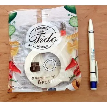 Sklenice Gumičky pro sklenice patentní 6ks 8cm