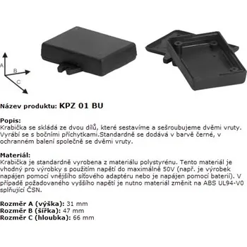 Šperk Krabička KPZ 1 BU