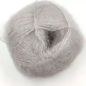 Příze Mohair by Canard Brushed Lace Stříbrošedá 3079 (Mohérová příze Brushed Lace Silver grey)