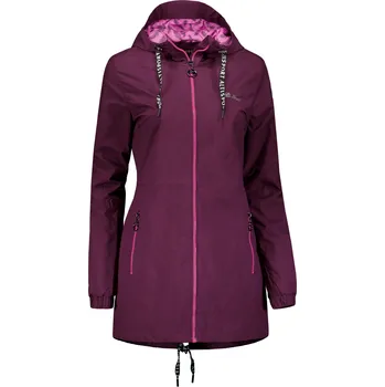 Dámský kabát Dámský kabát ALTISPORT CHELSIE FIALOVÁ/RŮŽOVÁ S