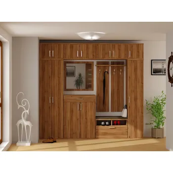 Nabytekmorava Předsíňová sestava 1 barva lamina: ořech lyon