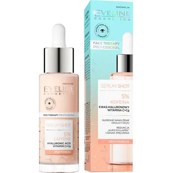 Pleťové sérum Eveline Cosmetics, Energizujúce sérum Shot na očné okolie 5% kofeín 30ml