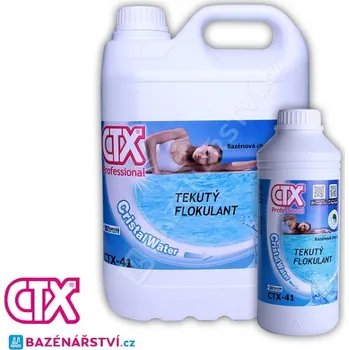 Dezinfekce pitné vody Astralpool CTX-41 velmi účinný tekutý flokulant, vločkovač 5 litrů