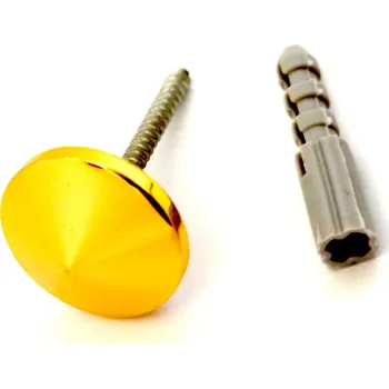 Zrcadlo Hold B028 - upevňovací šroubky s ozdobnou krytkou (1 kus), pro zrcadlo bez otvorů 810-393