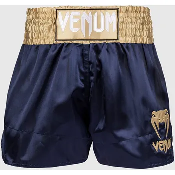 Oblečení pro bojové sporty Muay Thai šortky Venum Classic - Navy Blue/Gold Velikost: M
