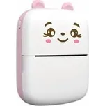 Přenosná mini termo tiskárna pro iPhone a Android - růžová