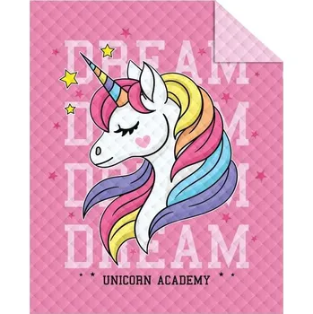 DETEXPOL Přehoz na postel Jednorožec dream Polyester, 170/210 cm