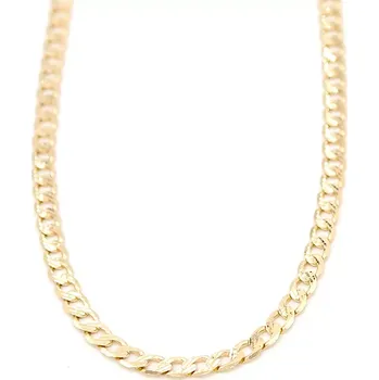 Řetízek Zlatý řetízek Pancer zdobený proužky 3,88g