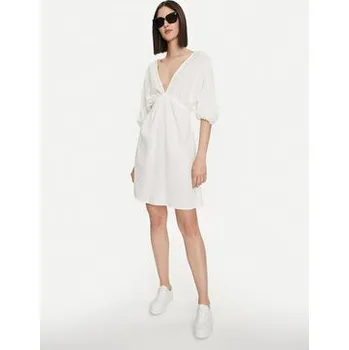 Dámské šaty United Colors Of Benetton Letní šaty 4XEA5V01N Écru Regular Fit XXL