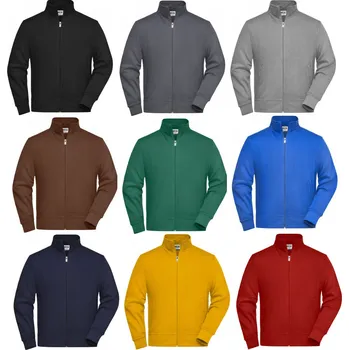 Pánská mikina James Nicholson Mikina se stojáčkem 5XL royal 02083605015