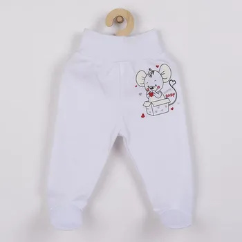 Dupačky Kojenecké polodupačky New Baby Mouse bílé 86 (12-18m)