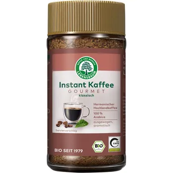 Káva Lyofilizovaná arabica gurmánská instantní káva 100 % bio 100 g