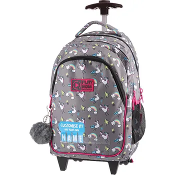 Školní batoh Školní batoh na kolečkách - Rainbow unicorn