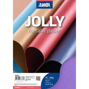 Dekorační papír A4 10 ks Metalic fialový 250 g