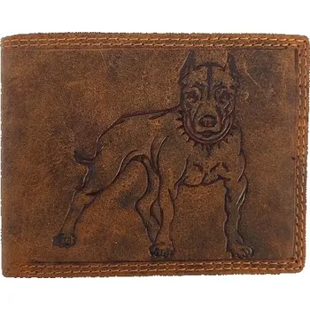 Peněženka PÁNSKÁ KOŽENÁ PENĚŽENKA PITBULL