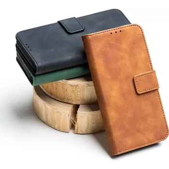 Pouzdro na mobilní telefon Flip pouzdro Coolcase TENDER na mobil Xiaomi Redmi Note 13 Pro 5G / Poco X6 5G - Hnědé (Flip kryt či obal Coolcase TENDER na mobil Xiaomi Redmi Note 13 Pro 5G / Poco X6 5G - Hnědé)