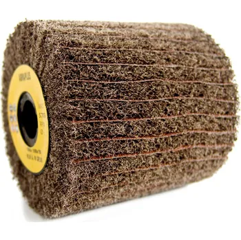 Brusný kotouč BRUSNÝ VÁLEC kombinace brusného rouna a lamel brusného plátna 100 x 100 mm, zrno 60