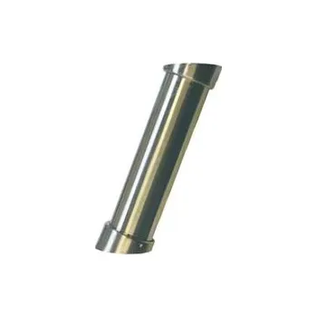 Nábytkové kování Barová konzola šikmá V 200mm na sklo i desku, barva chrom