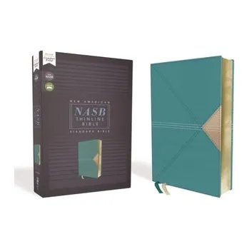 Populárně naučná literatura pro dospělé NASB, Thinline Bible, Leathersoft, Teal, Red Letter Edition, 1995 Text, Comfort Print - Zondervan