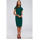 Dámské tužkové šaty s páskem S239 tmavě…