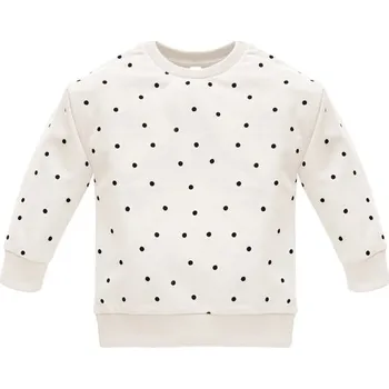 PINOKIO Mikina Tres Bien puntíky KRÉMOVÁ - 92