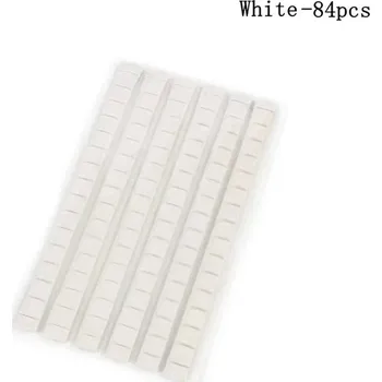 Gelové tipy na nehty s lepicí hlinkou, opakovaně použitelné - 84KS Bílá