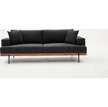 Pohovka Hanah Home Třímístná pohovka LIVA tmavě šeda 227 cm 825BLC2818