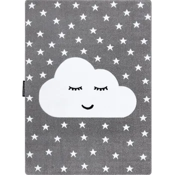 Koberec Dětský kusový koberec Petit Cloud stars grey, 120x170, šedá, dětský pokoj, Dywany Łuszczów - 1 rok na vrácení + DOPRAVA ZDARMA k Vám i zpět
