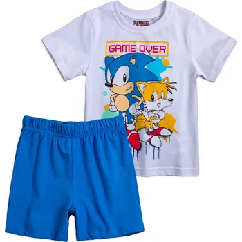 Chlapecké pyžamo Chlapecké pyžamo SONIC GAME OVER bílé Velikost: 110