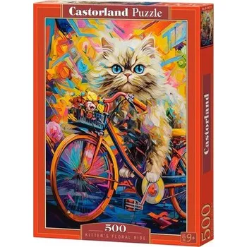 Puzzle Puzzle 500 Kitten's Floral Ride CASTOR