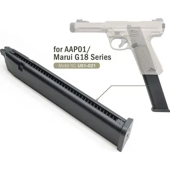 Dlouhý zásobník pro AAP01 Assassin - kovový, tlačný, 50bb, Action Army