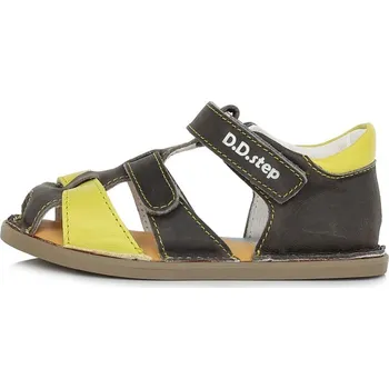 Dívčí obuv Dětské sandály barefoot D.D.Step G076-382E Dark Grey Velikost: 31