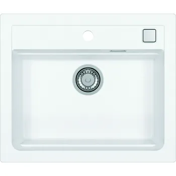 Granitový dřez Alveus ATROX 30 bílý 11 + pop up sifon 590x500x200 mm 1131991