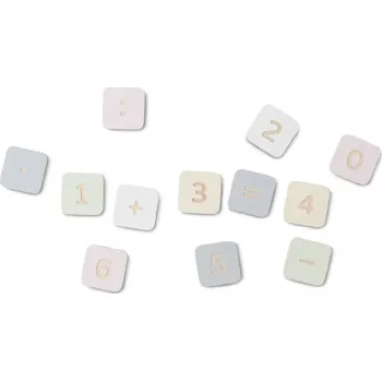 Dřevěná hračka Dřevěné kostky Math