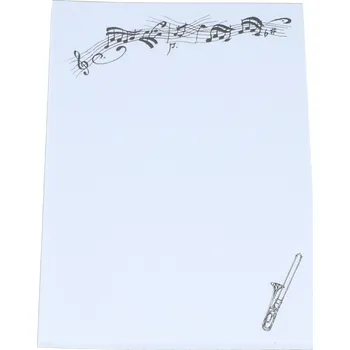 Blok musikboutique Poznámkový blok DIN A6 pozoun