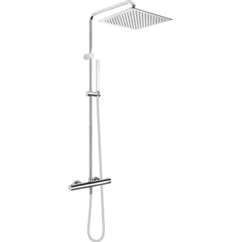 Sprchový set Oltens Boran sprchová sada na stěnu s termostatem s dešťovou sprchou chrom 36503100