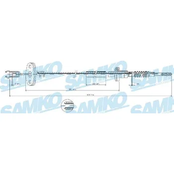Spojkové lanko SAMKO Tažné lanko, ovládání spojky C0035C