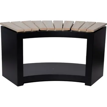 Zahradní lavice Černá zahradní lavice Curved – Esschert Design ID_1524808