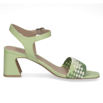 Dámské sandále CAPRICE Dámské zelené sandály na podpatku 9-28320-42-701-355 Velikost 36