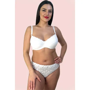 Dámské oblečení Podprsenka BARLEY - 6415. Barva: smetanová, Košíčky: E, Obvod: 75