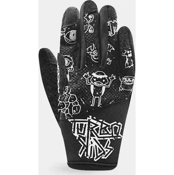 Moto rukavice RACER rukavice TURBO dětské BLACK/ WHITE - 2 roky