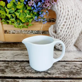 Konvice na čaj CITY mlékovka 140 ml, bílá, G. Benedikt 1882 (Porcelánová mlékovka 2. jakost)