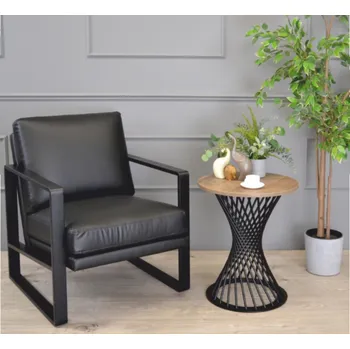 Konferenční stolek Interex design Konstrukce na konferenční stolek METRIX COFFEE / Černá matná 561 mm